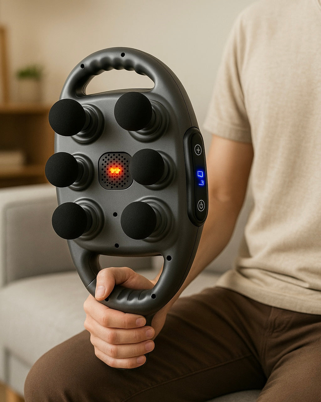 LumyCare 6-Kopf Massagegerät für tiefe Muskelentspannung