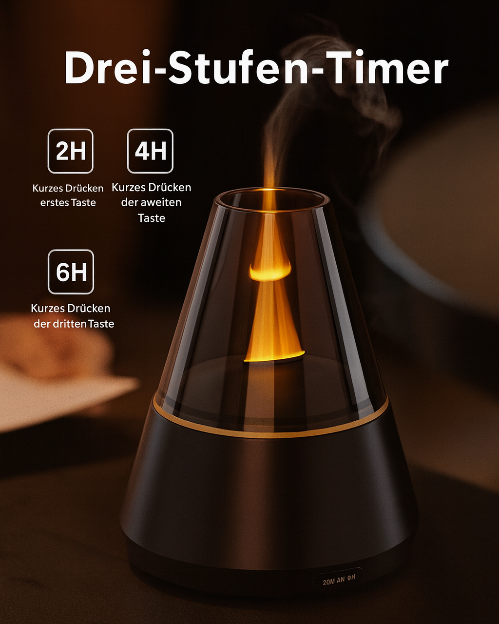 FlammenZauber – Aromadiffuser mit echter Flammen-Optik für dein Zuhause