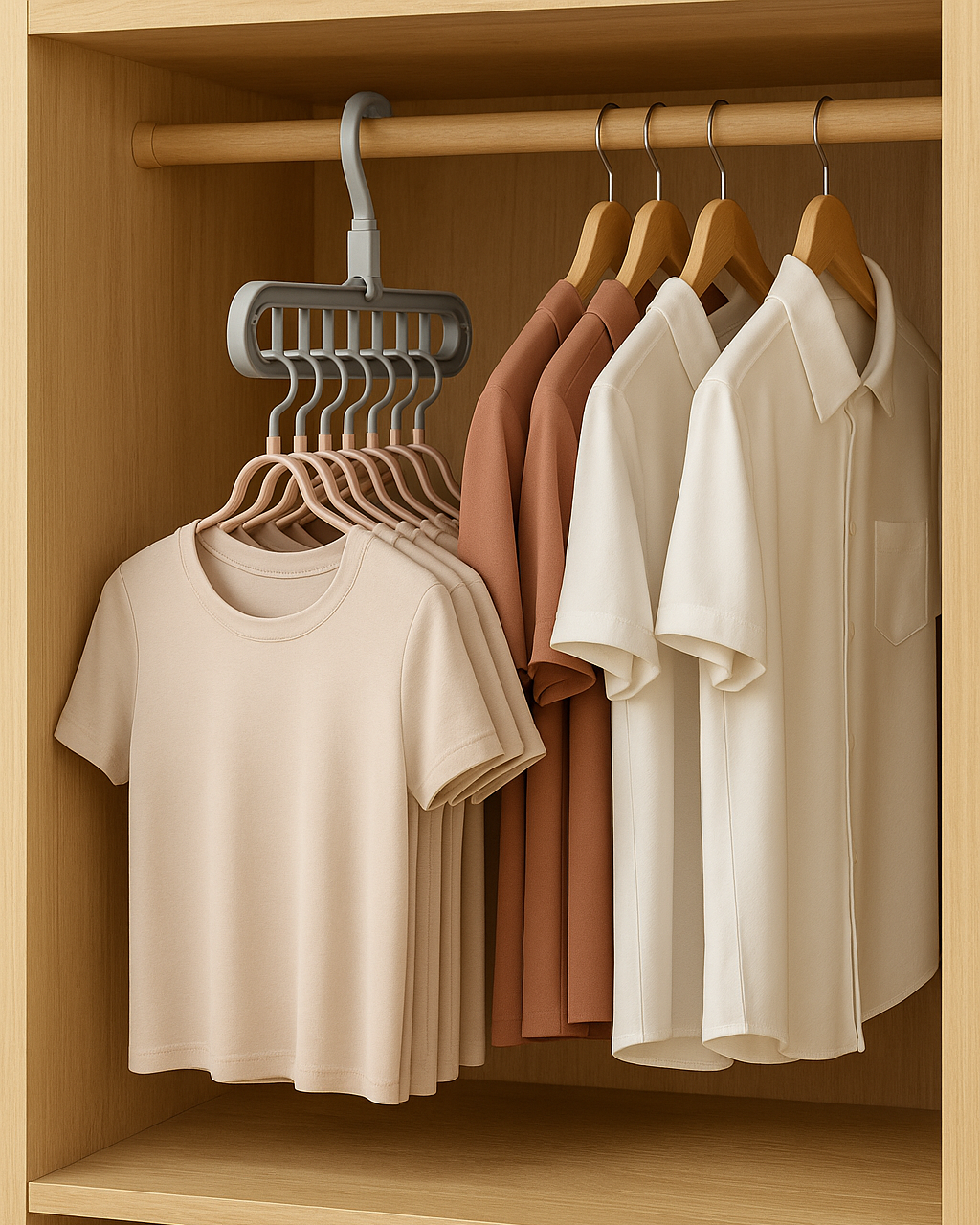 KleiderMeister – Drehbarer 9-Loch Kleiderbügel für mehr Platz