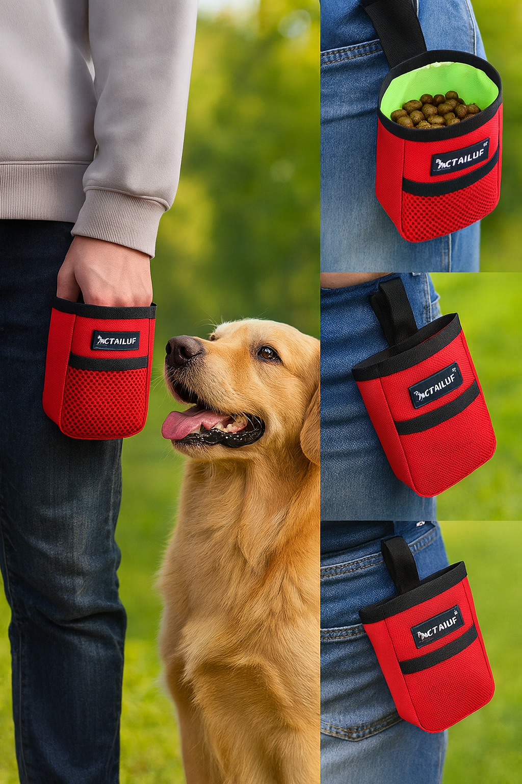 SnackTasche – Praktischer Leckerli-Beutel für Spaziergänge & Hundetraining