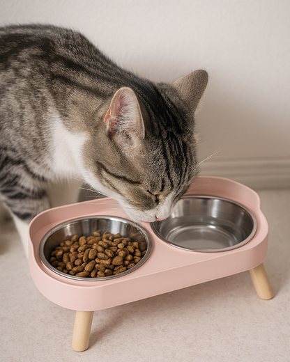 LieblingsDuo – Stilvoller Doppelnapf für Futter & Wasser in perfekter Balance