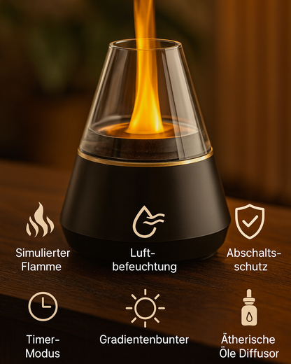 FlammenZauber – Aromadiffuser mit echter Flammen-Optik für dein Zuhause