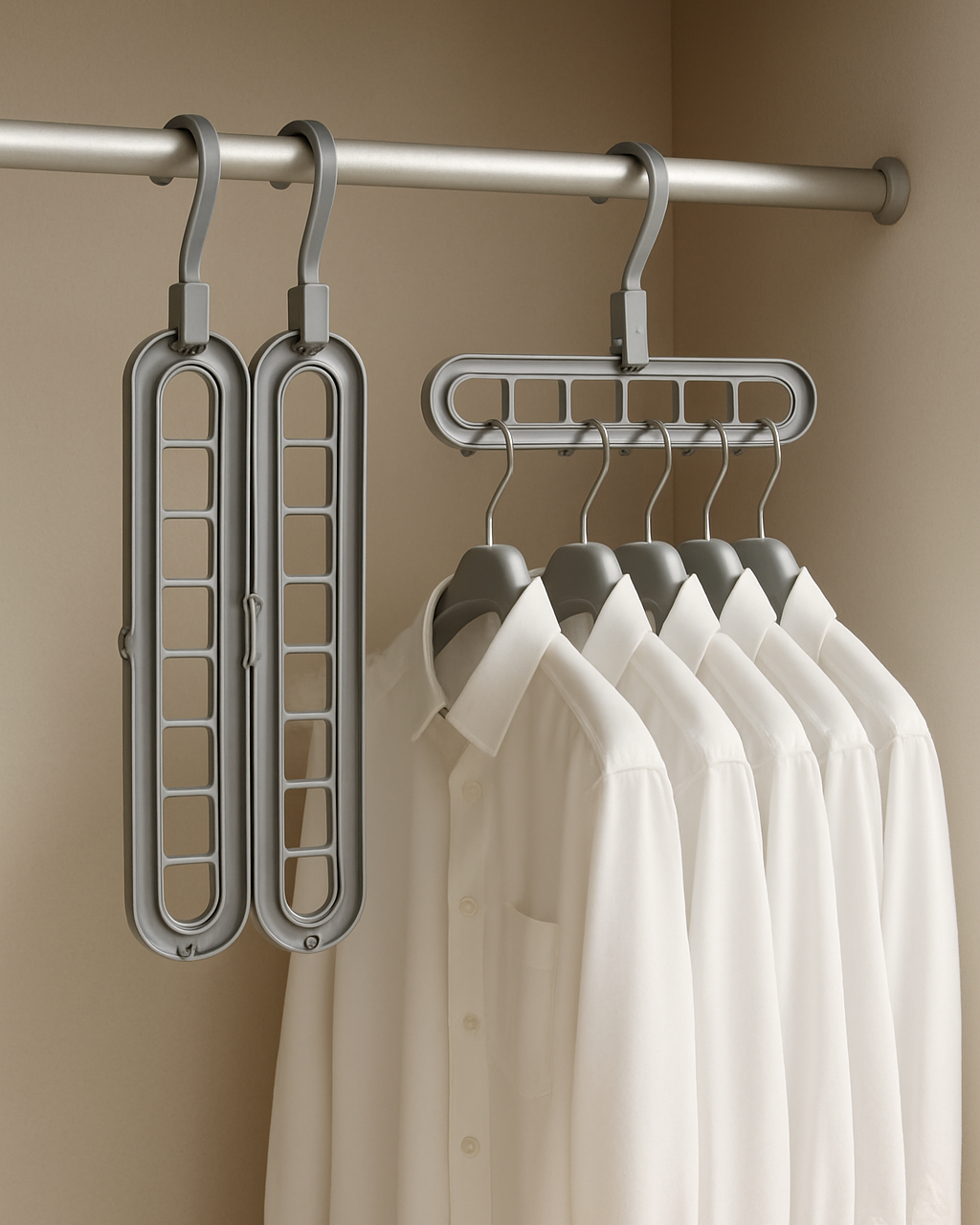 KleiderMeister – Drehbarer 9-Loch Kleiderbügel für mehr Platz