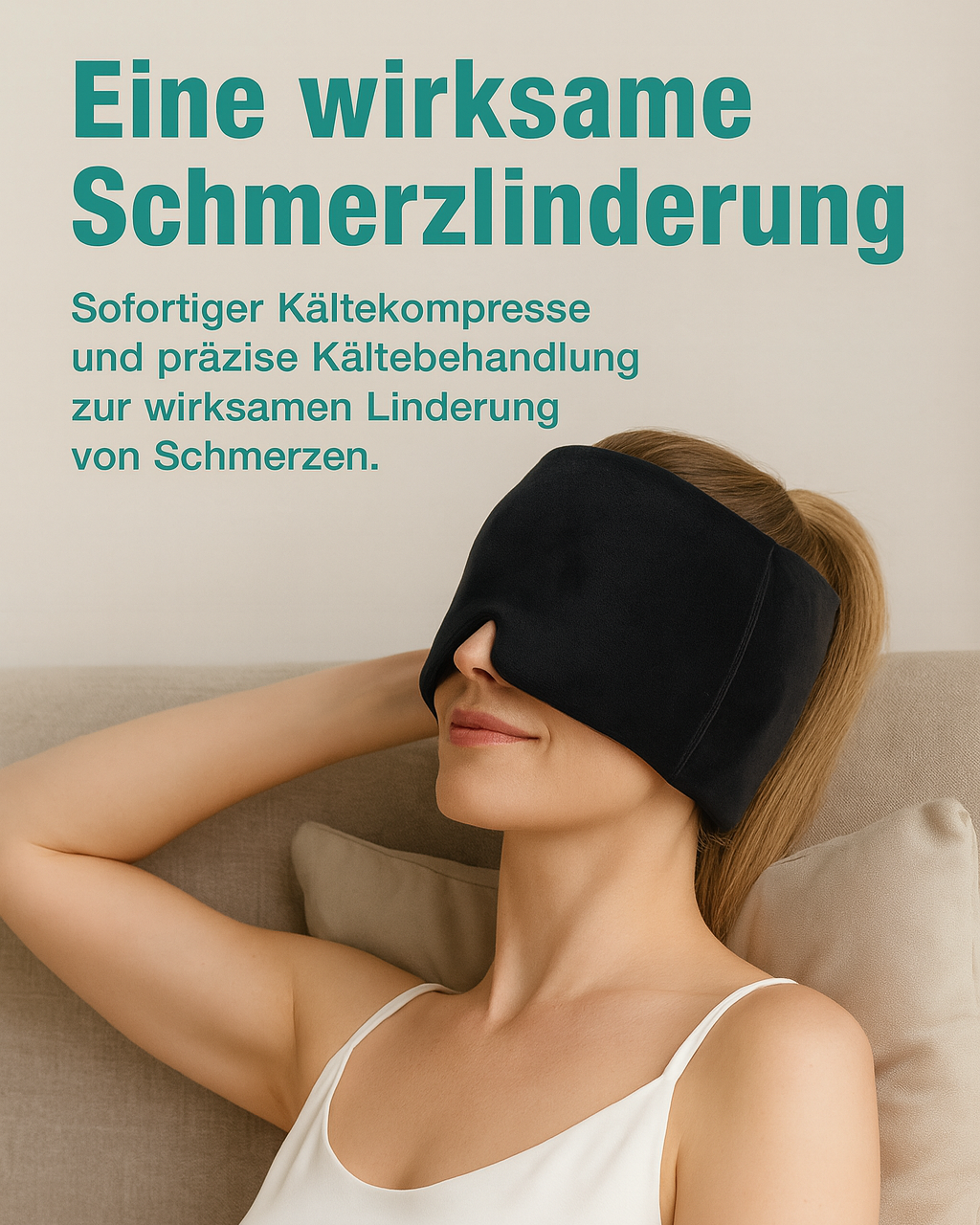 LumyRelief Gel-Migränehaube – Kälte & Wärme gegen Kopfschmerzen