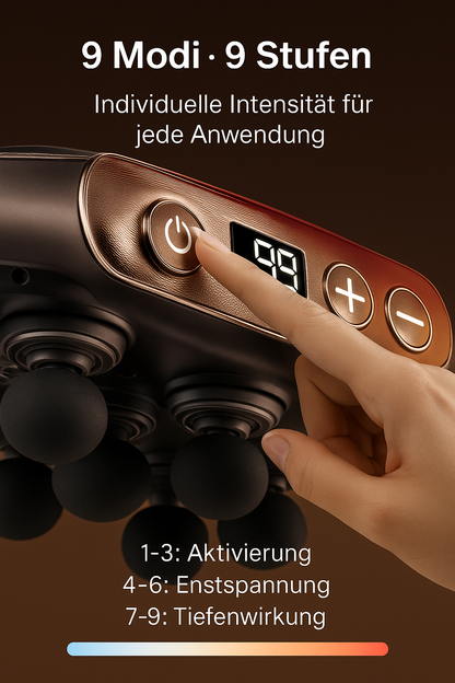 LumyCare 6-Kopf Massagegerät für tiefe Muskelentspannung