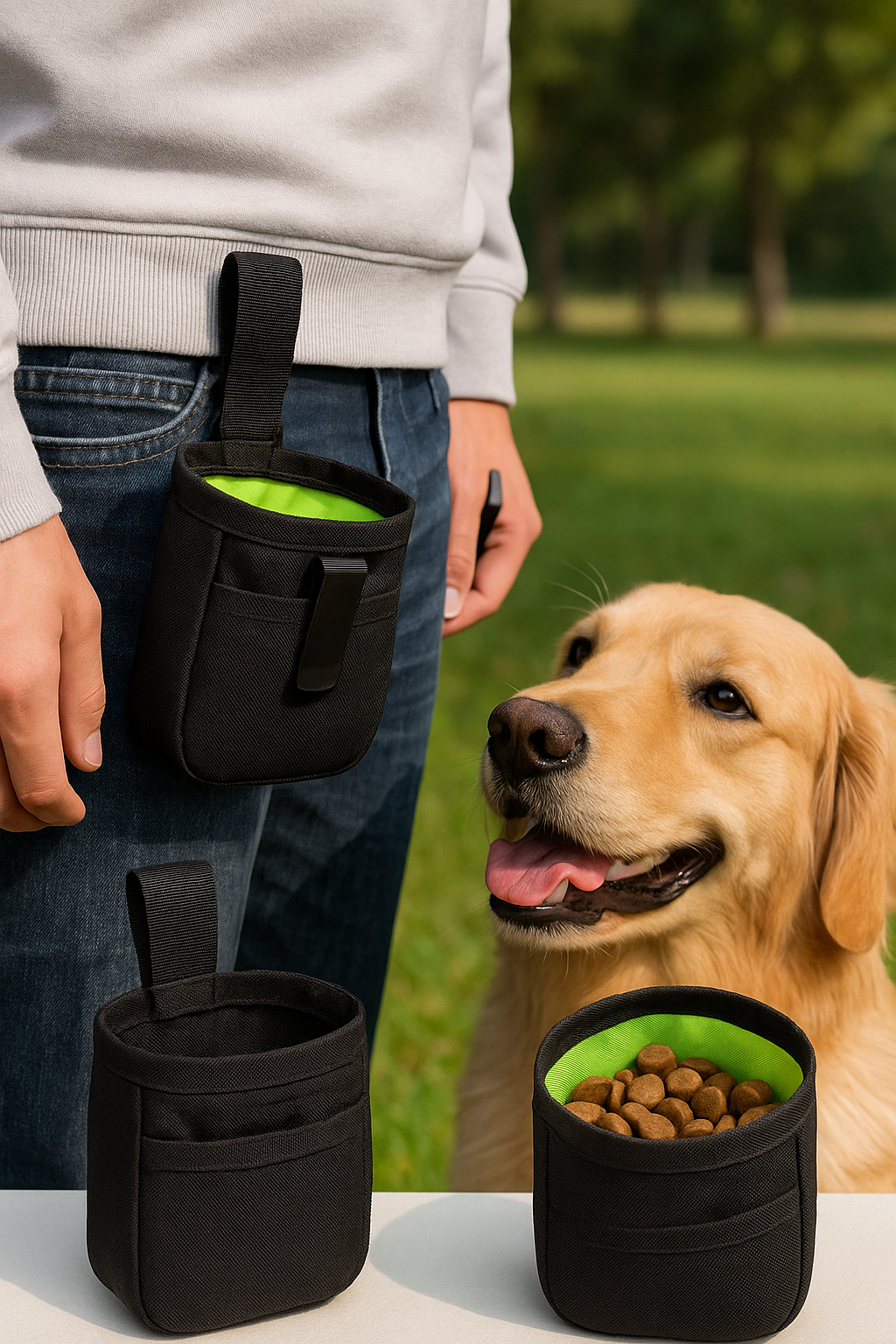 SnackTasche – Praktischer Leckerli-Beutel für Spaziergänge & Hundetraining