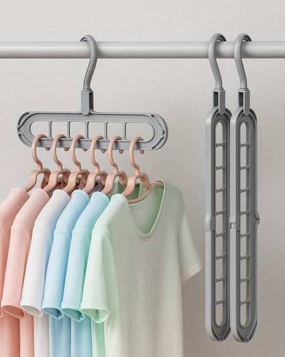 KleiderMeister – Drehbarer 9-Loch Kleiderbügel für mehr Platz