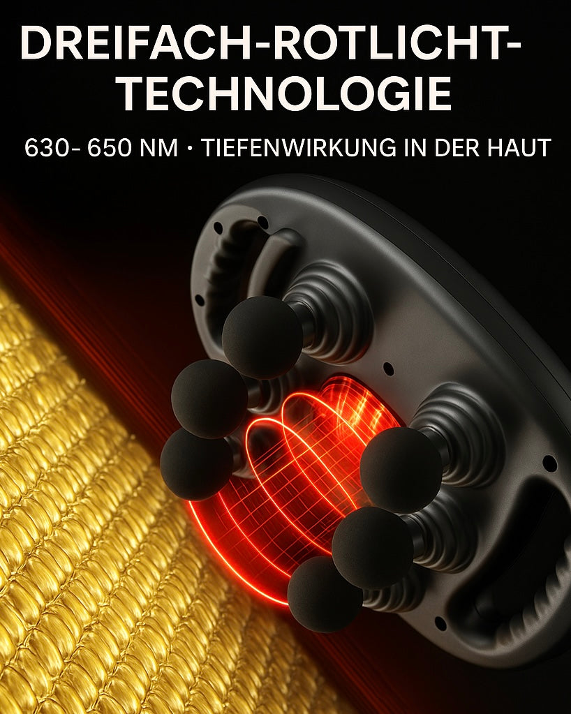 LumyCare 6-Kopf Massagegerät für tiefe Muskelentspannung