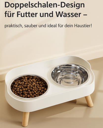 LieblingsDuo – Stilvoller Doppelnapf für Futter & Wasser in perfekter Balance