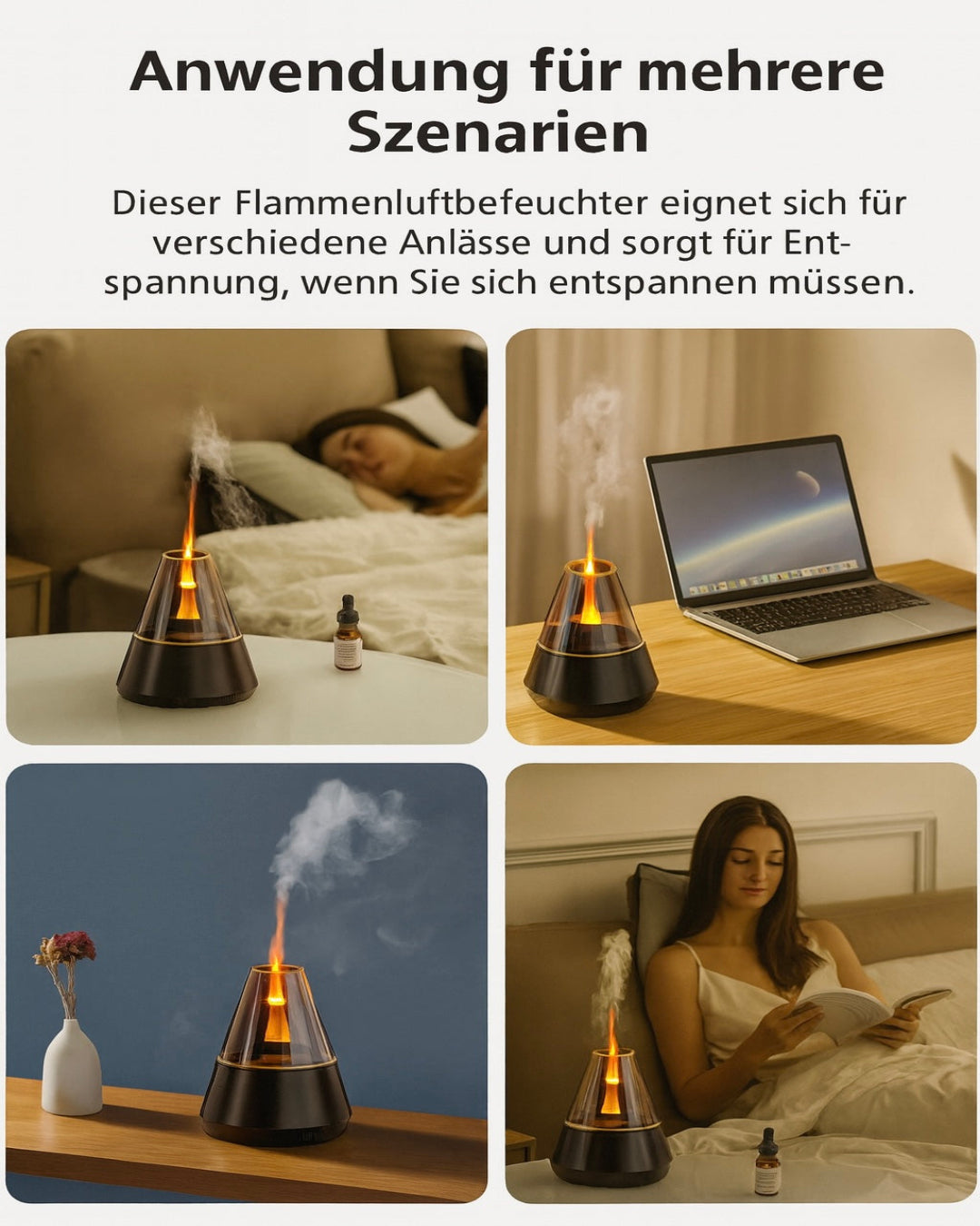FlammenZauber – Aromadiffuser mit echter Flammen-Optik für dein Zuhause