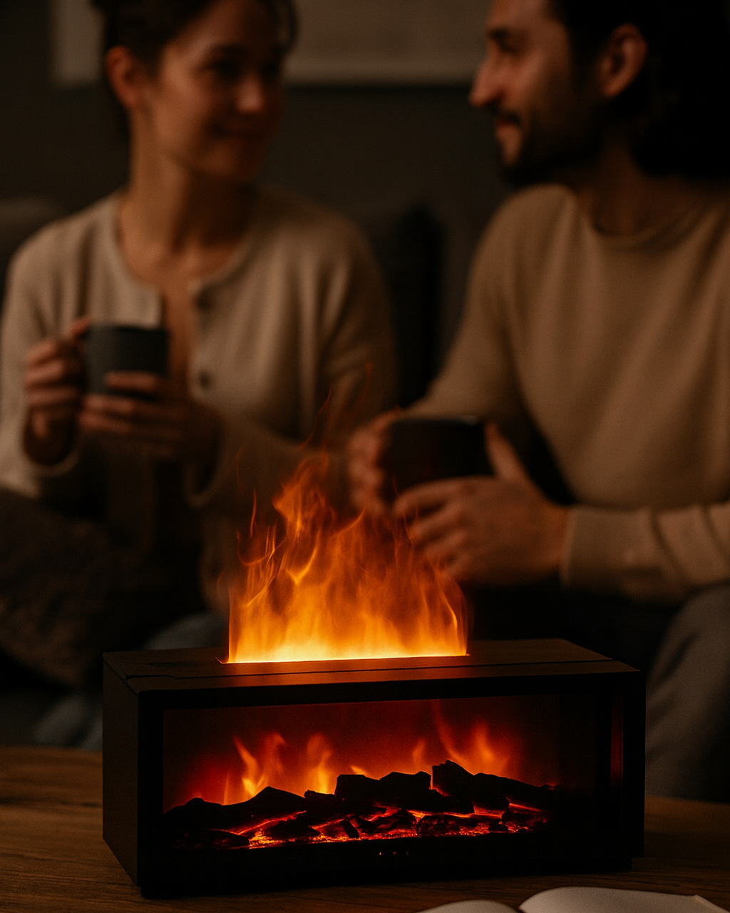 Mini Kamin Deluxe - Entspannende Flammen-Illusion & Duft-Aromatherapie