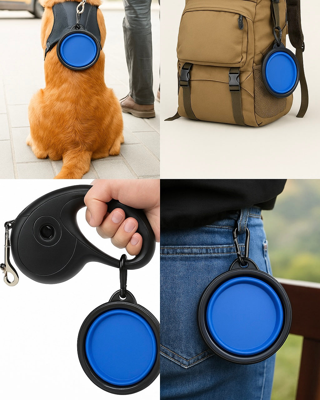 LumyNapf – Faltbarer Hundenapf für unterwegs