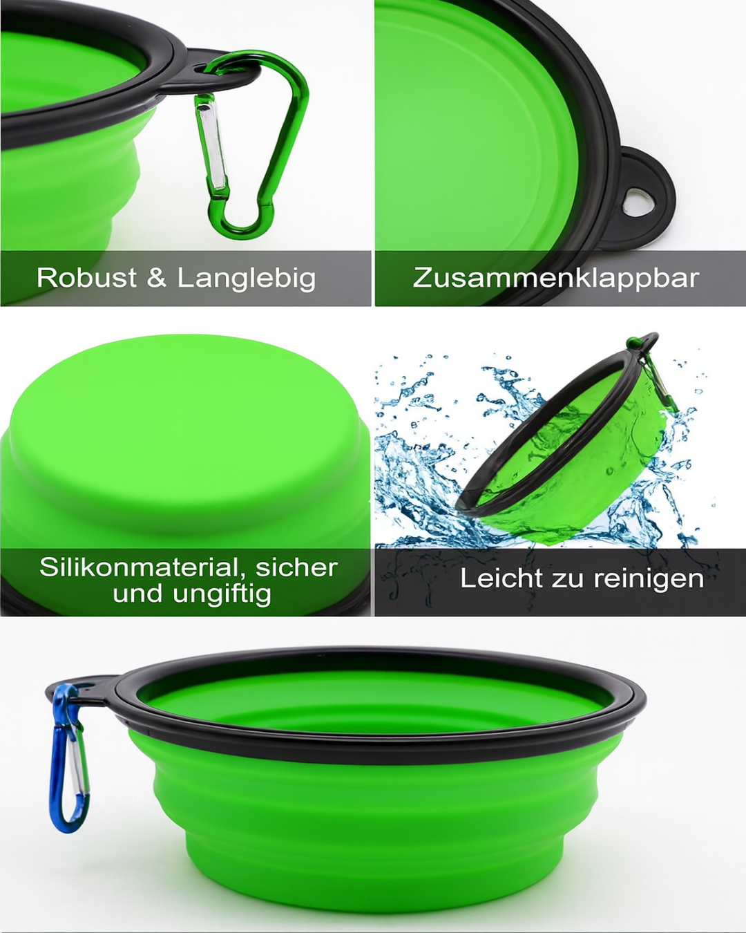 LumyNapf – Faltbarer Hundenapf für unterwegs